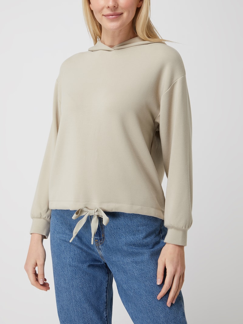 Hoodie mit überschnittenen Schultern in schilf