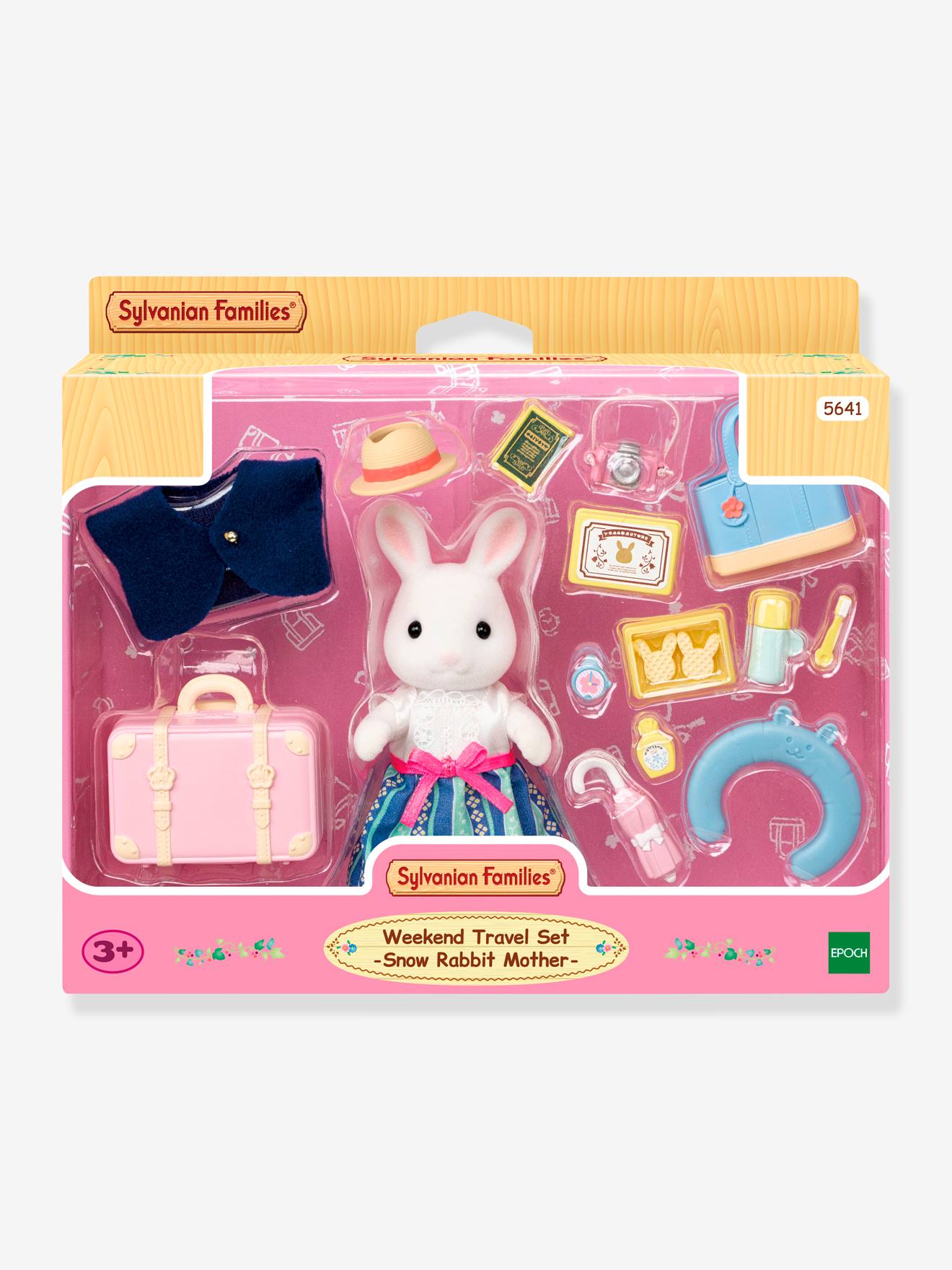 La maman lapin neige et sa valise de week-end