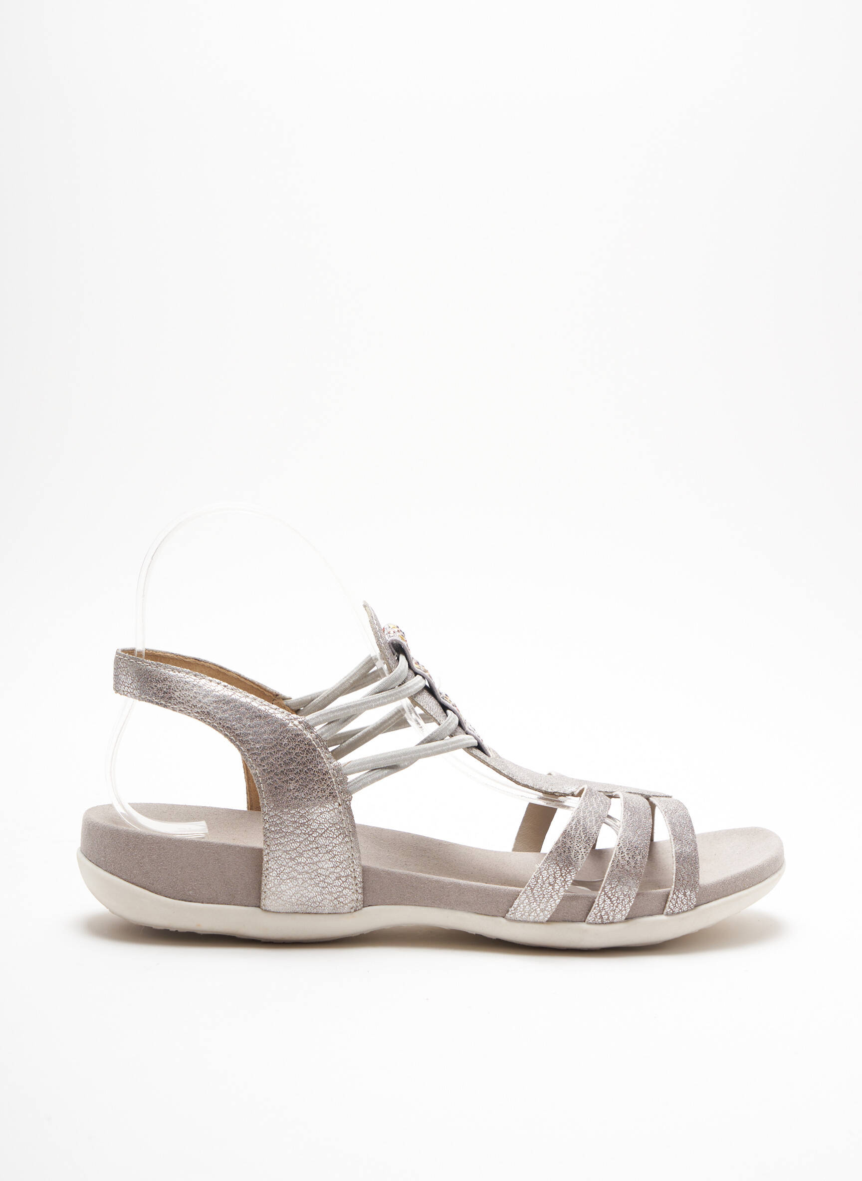 Rieker Sandales Nu Pieds Femme couleur gris