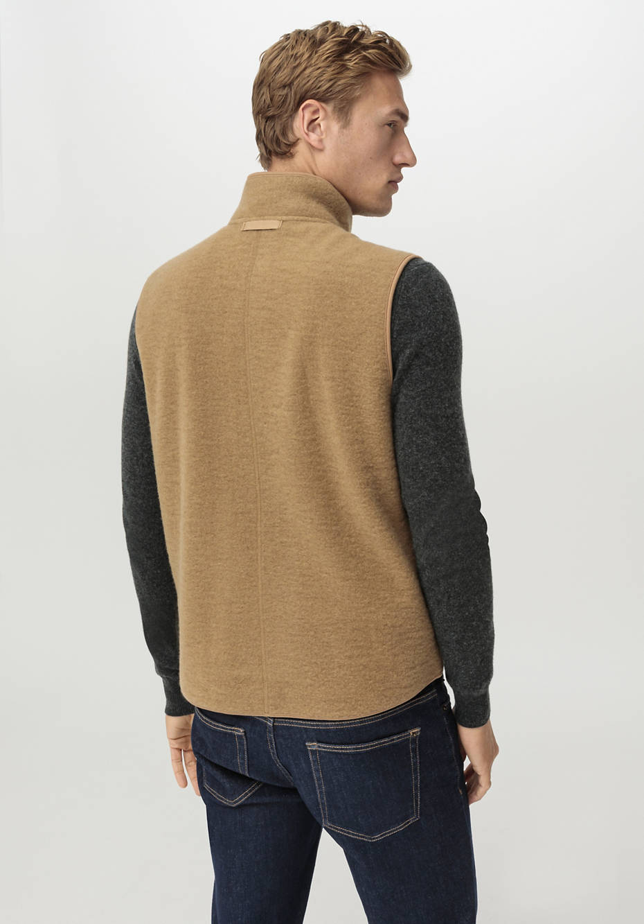 Wollfleece-Weste aus reiner Bio-Merinowolle