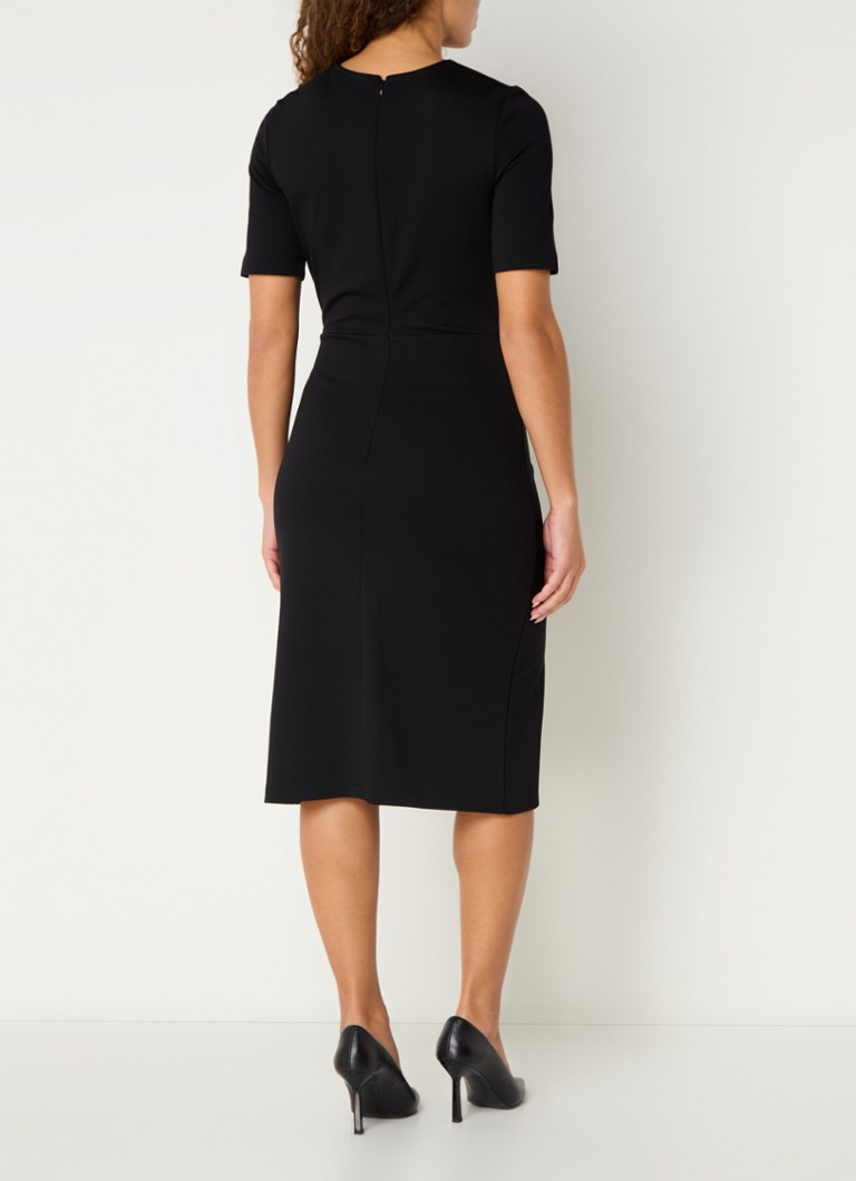 Vestido midi lila con escote en V y abertura de LKBennett