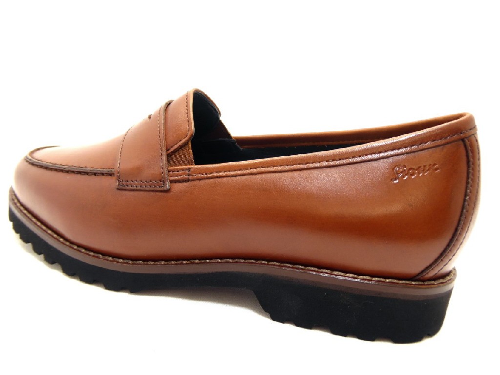 SIOUX Sportliche Slipper braun
