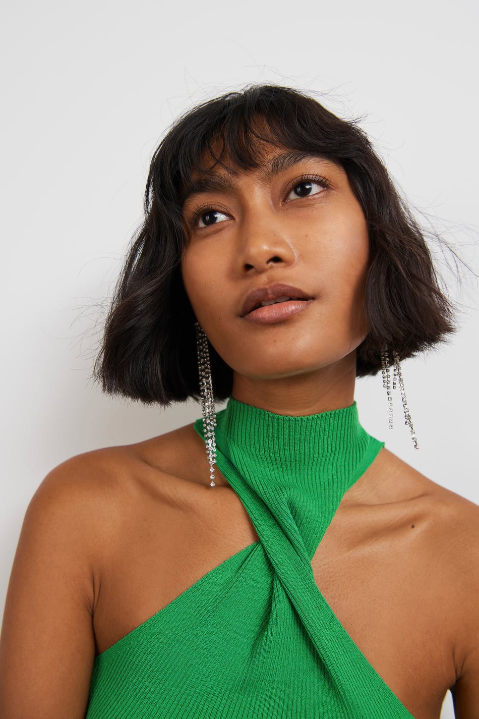 Twist knitted top