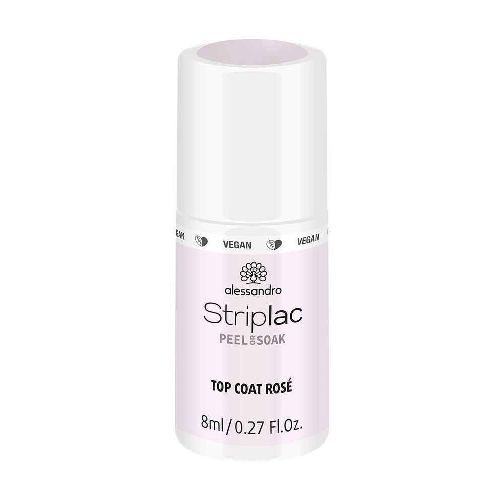 alessandro Striplac Peel Or Soak Top coat Rosé 8 ml Top coat