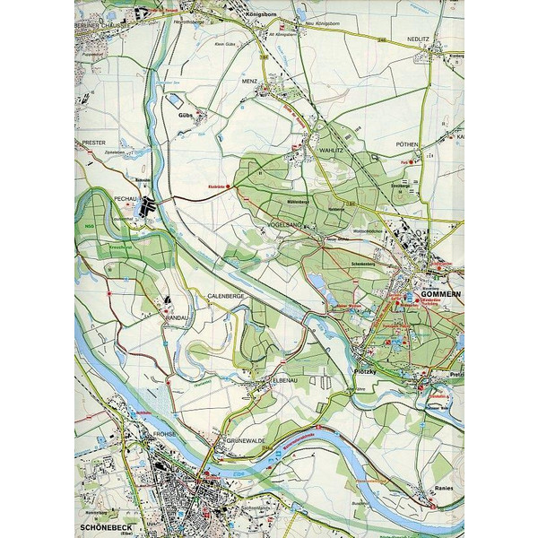 Magdeburg - Dessau-Roßlau - Lutherstadt Wittenberg 1 : 50 000 - Wanderkarte