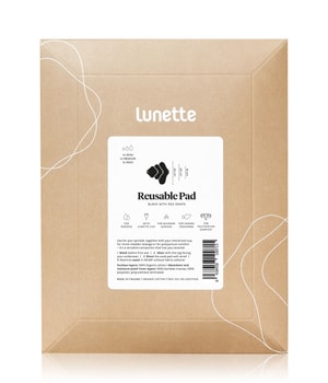 Lunette Reusable Pad mini - schwarz Periodenunterwäsche-3 Stk