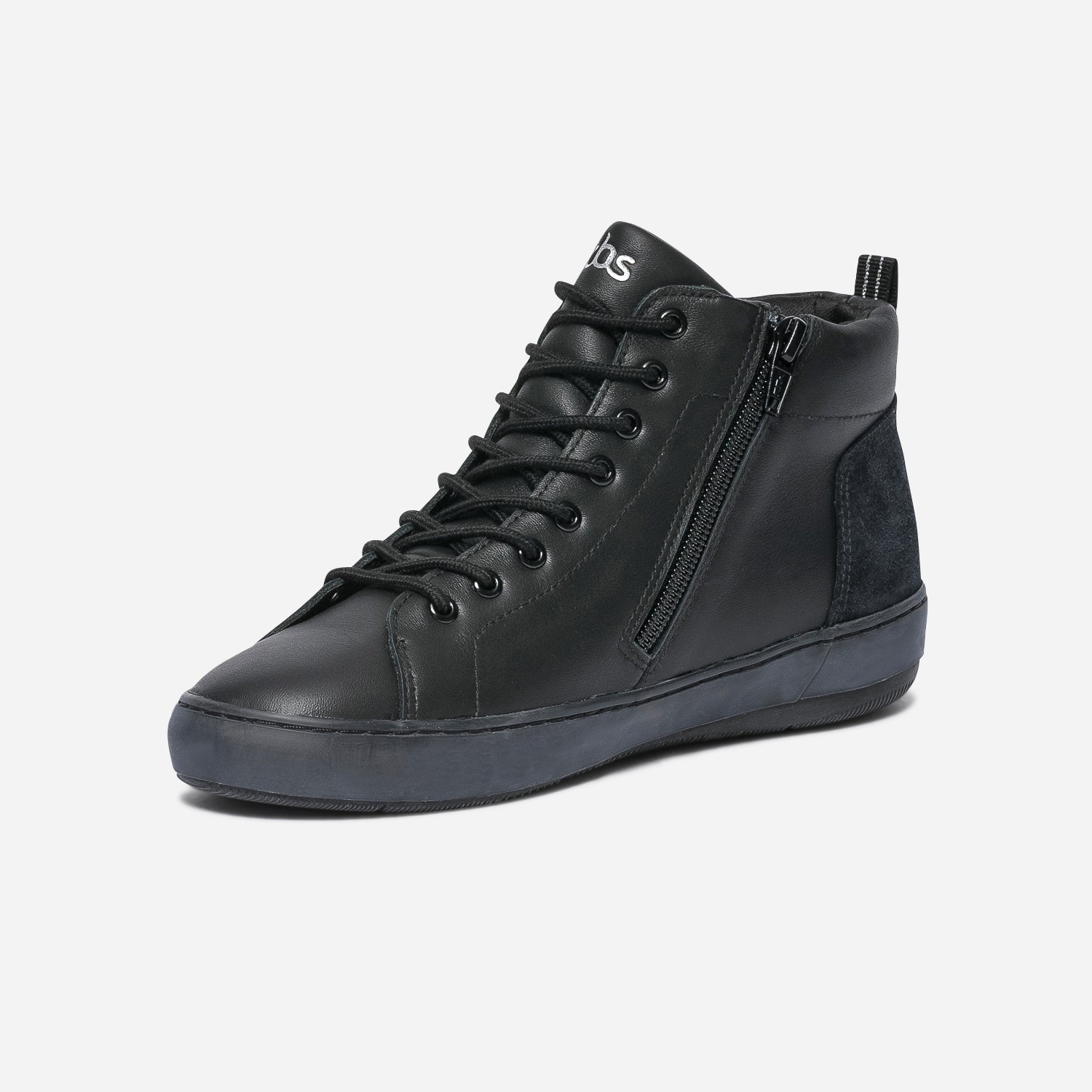 Basket TBS noire en cuir