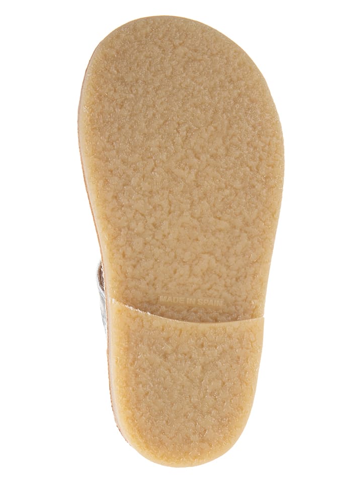 kmins Leder-Halbsandalen in Silber günstig kaufen