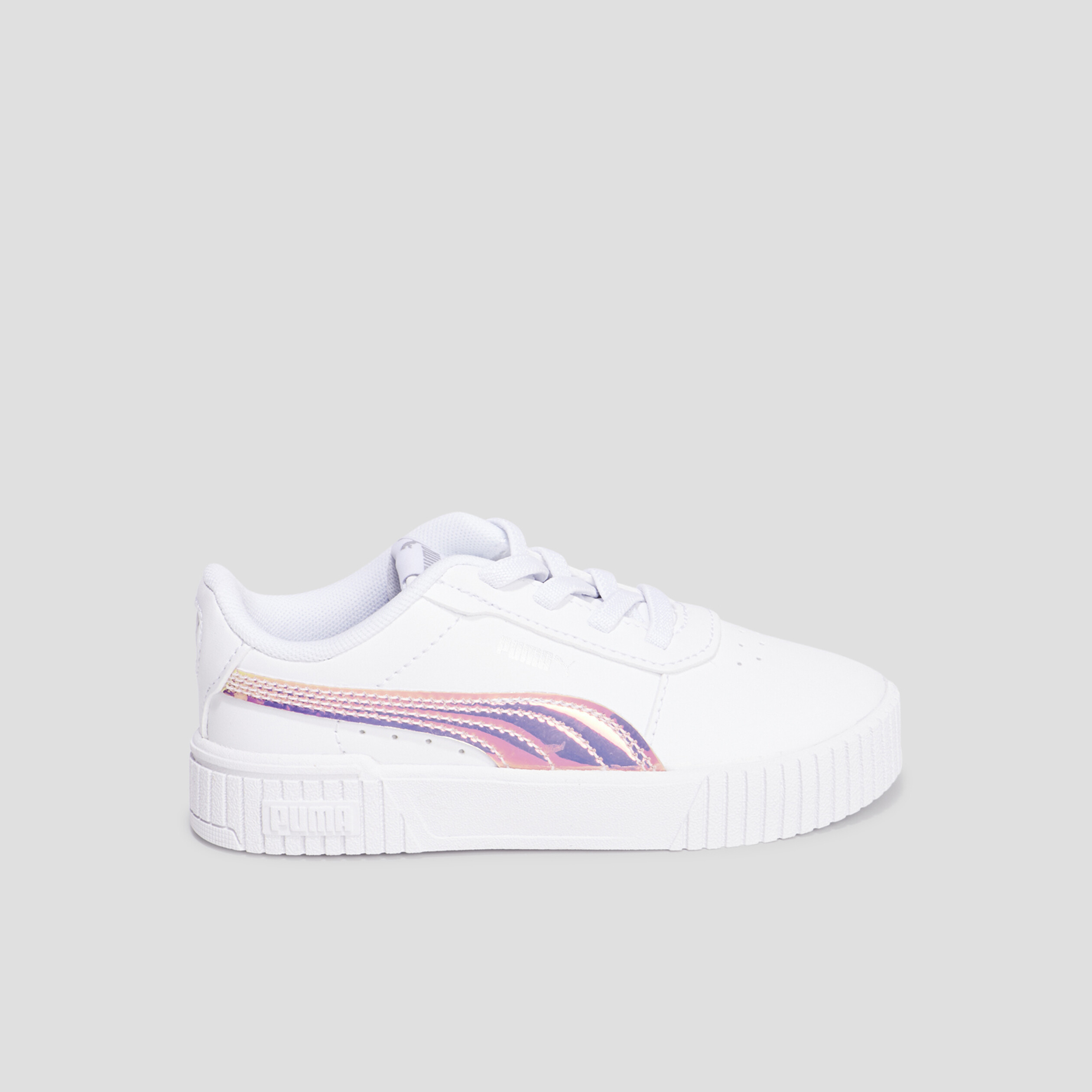Tennis basses à lacets Puma Carina blanc fille | La Halle