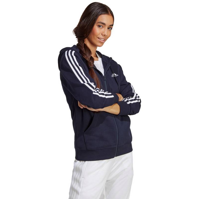 adidas ESSENTIALS 3-STREIFEN FRENCH TERRY Kapuzenjacke Damen
