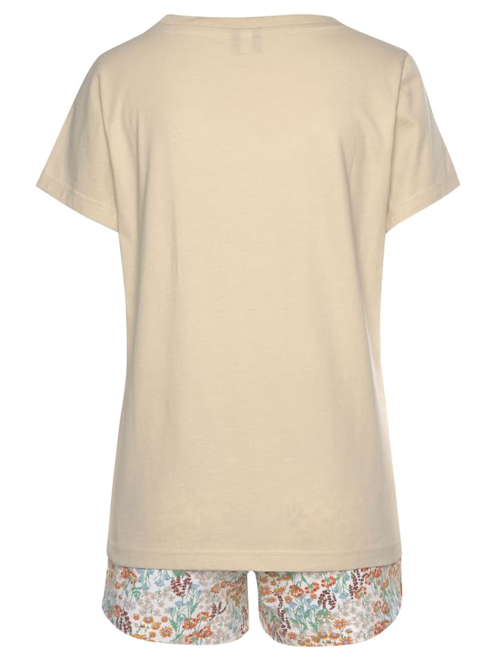 VIVANCE DREAMS Shorty in grau-geblümt, sand-geblümt günstig kaufen 32/34