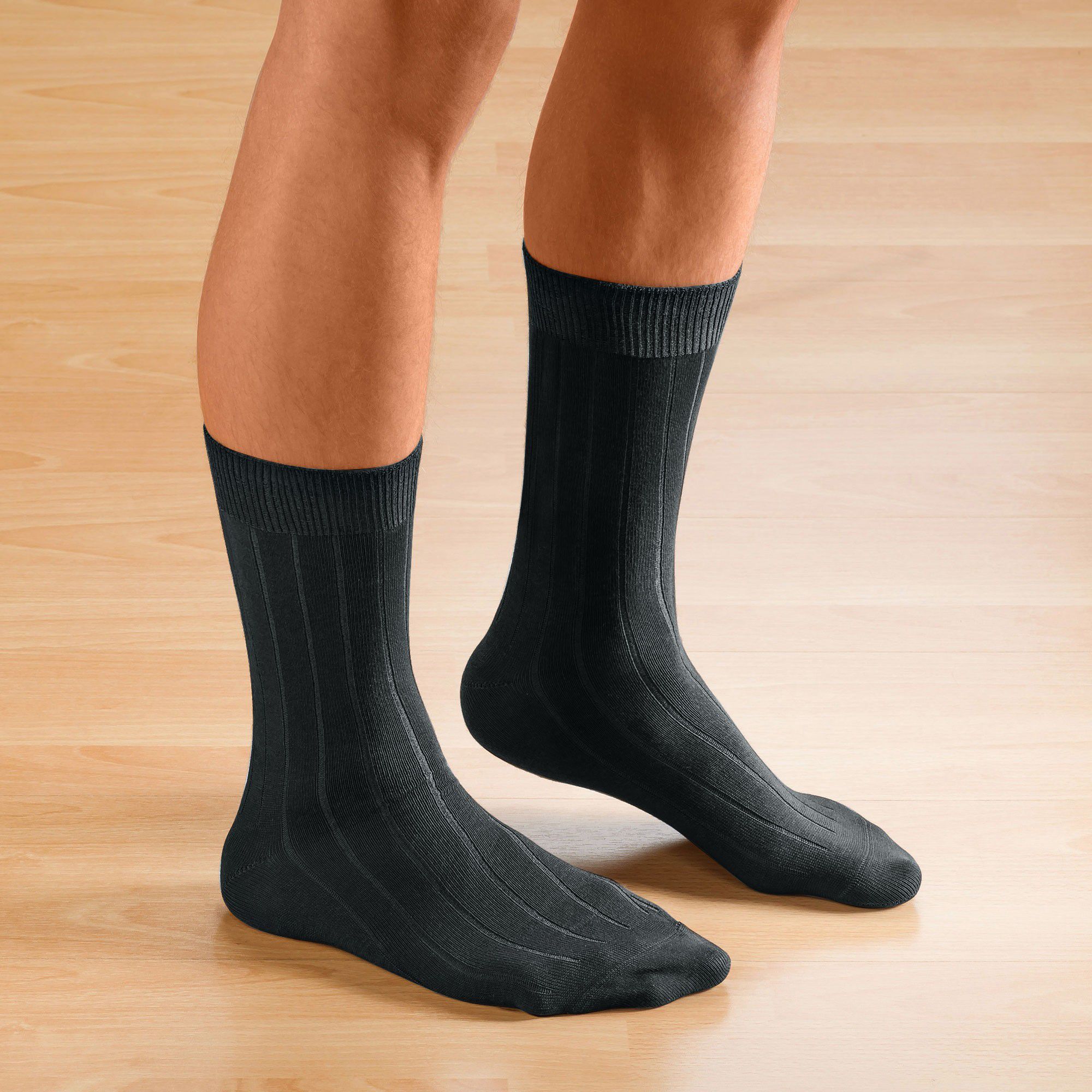 Mi-chaussettes non comprimantes