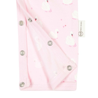 Strampler langarm, rosa für Mädchen