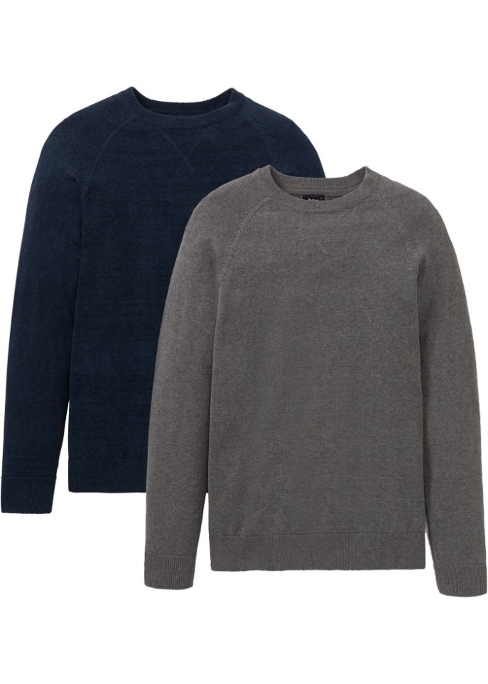 Natürlicher Pullover (2er Pack) aus Baumwolle