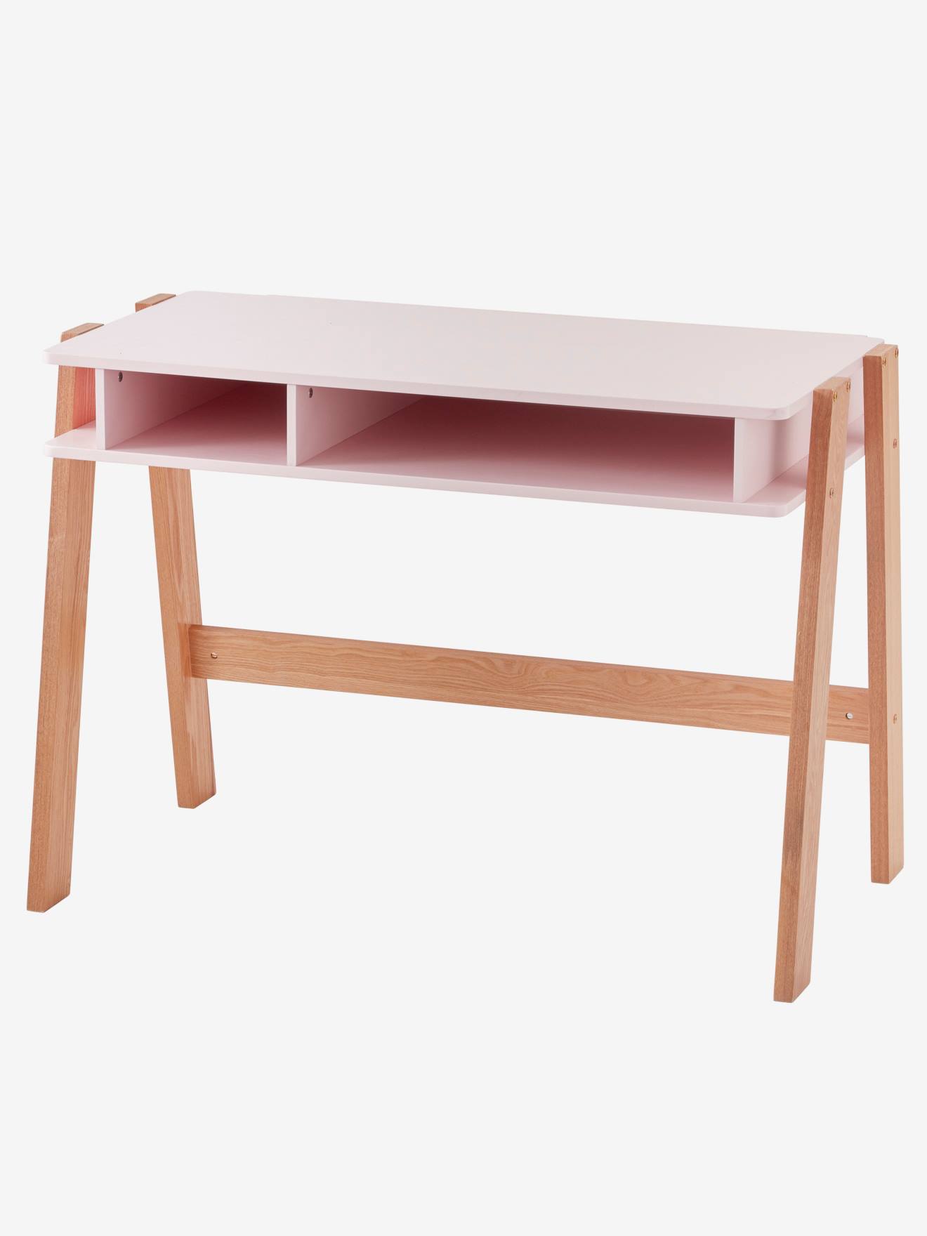 Vertbaudet Kinderschreibtisch ARCHITEKT JUNIOR - rosa/natur
