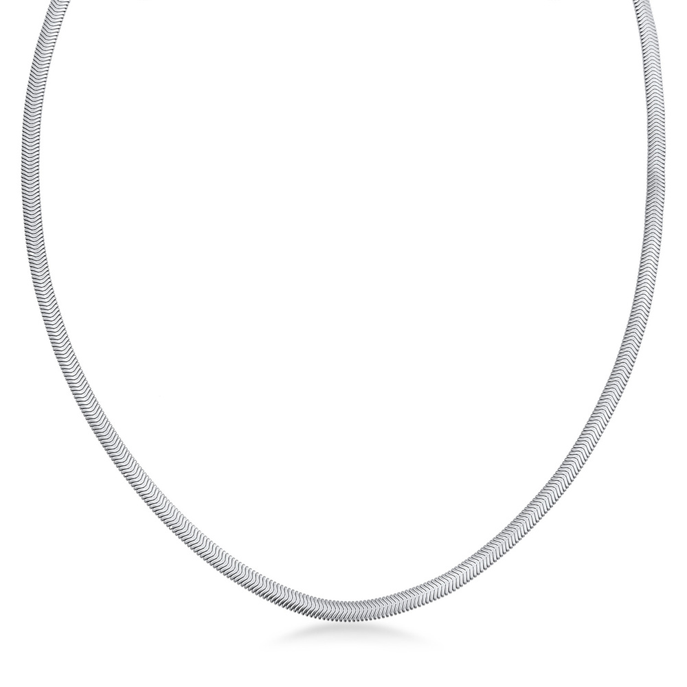 KUZZOI KUZZOI Collier Hommes épi de maïs Chunky Chain en argent sterling 925 collier