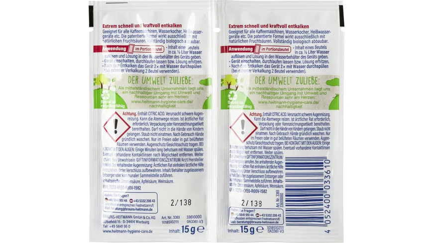 HEITMANN Schnell-Entkalker 30 g