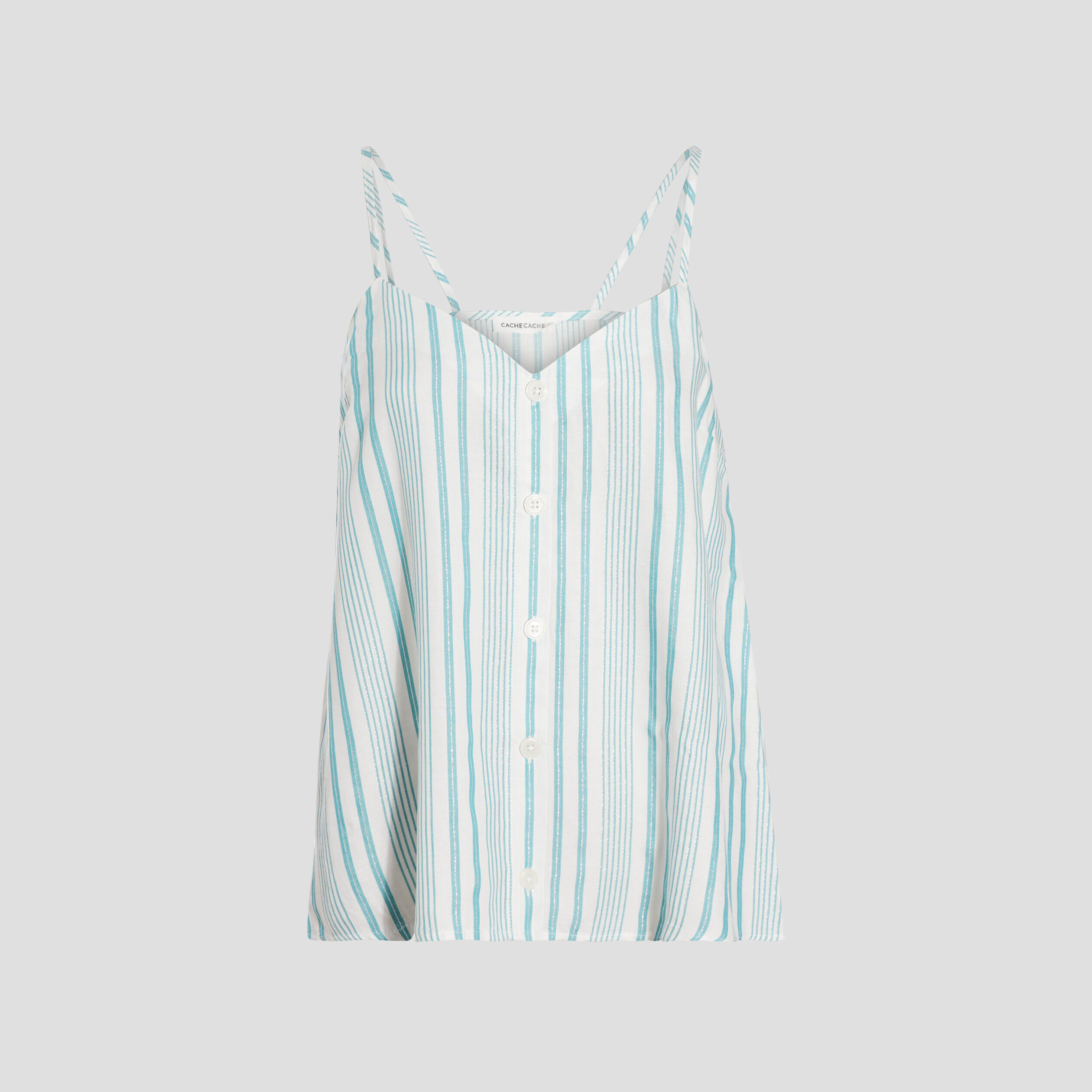 Blouse bretelles fines blanc femme | Cache Cache