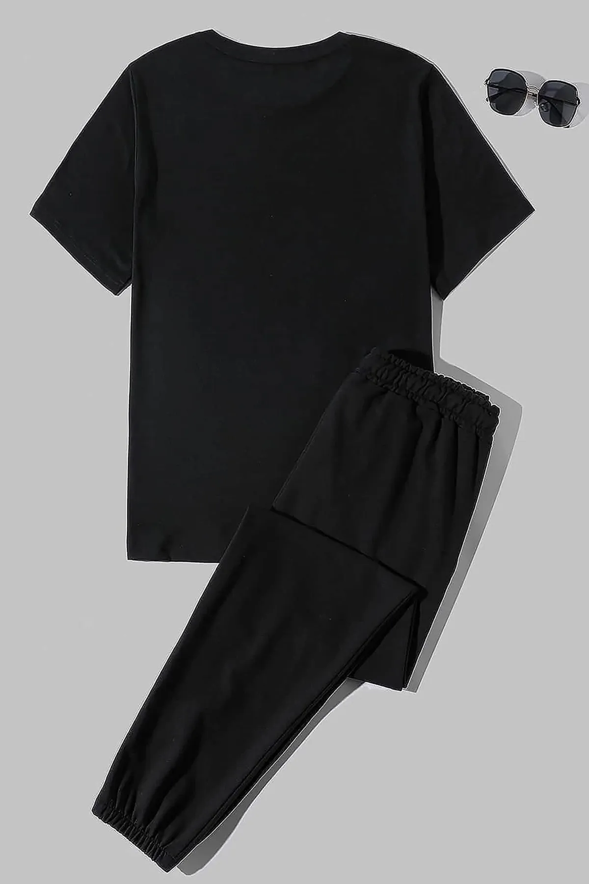 uyguntarz  Sport-Sweatsuit Set - Schwarz - Regular Fit
