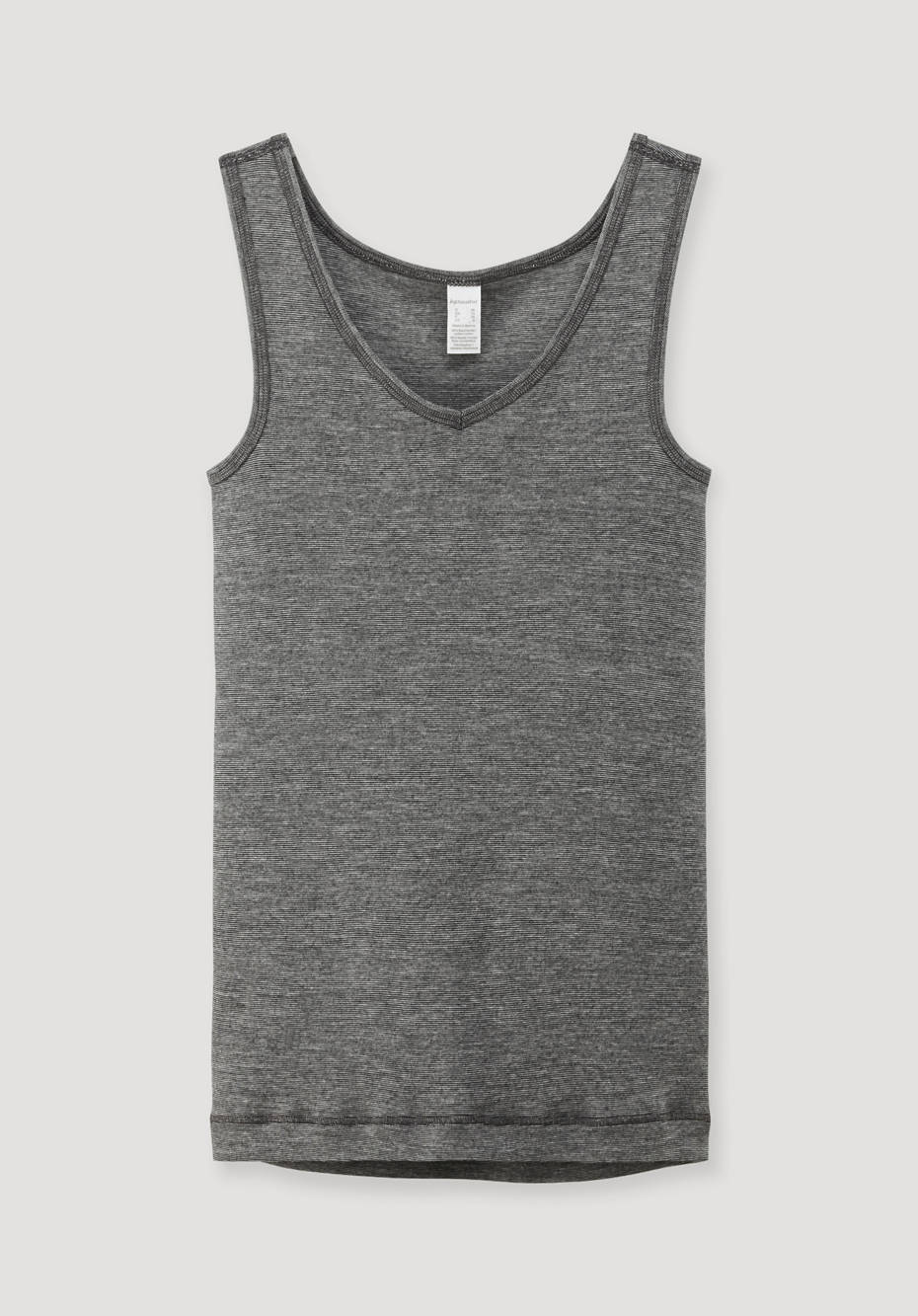 Funktions-Tanktop mit Bio-Merinowolle und Seide