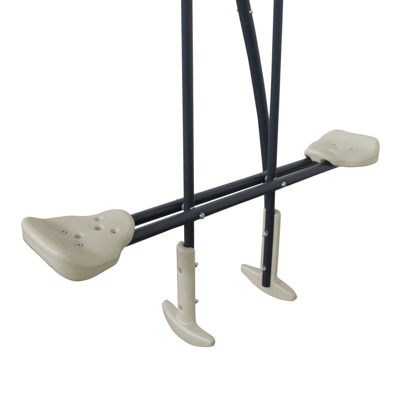AXI Metall-Schaukel-Set mit Ein- und Zweipersonenschaukel Anthrazit/Creme