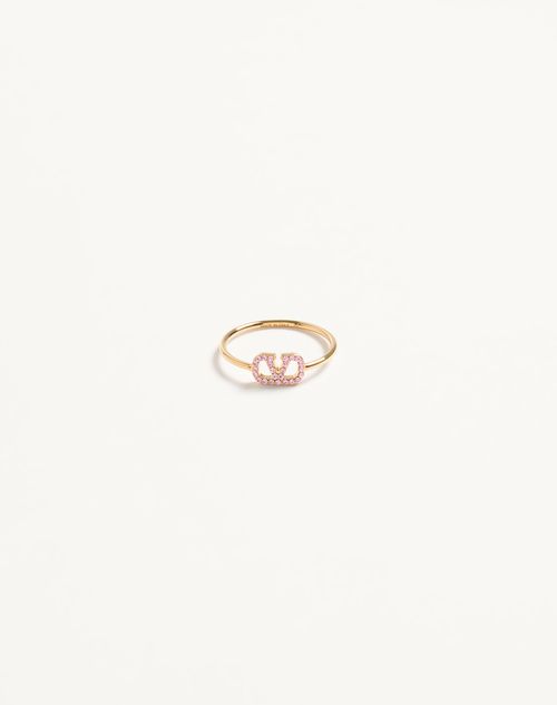 Anel exclusivo VLogo em metal e cristais Swarovski®