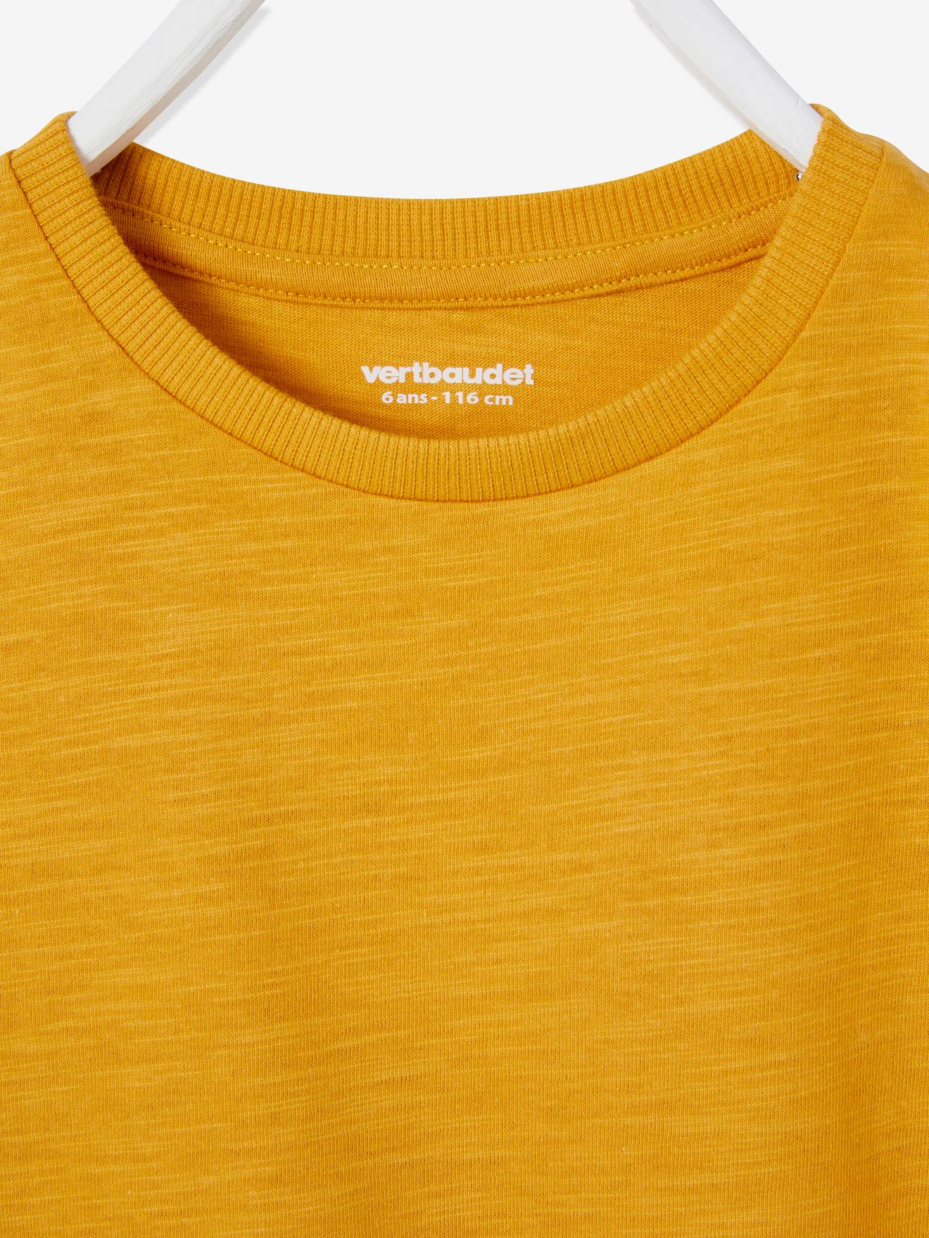 T-shirt Basics personnalisable garçon manches courtes bordeaux