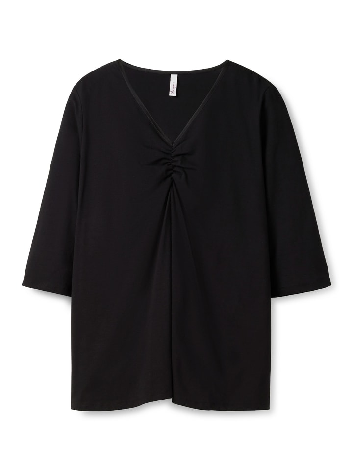 sheego Shirt in schwarz günstig kaufen 44-46