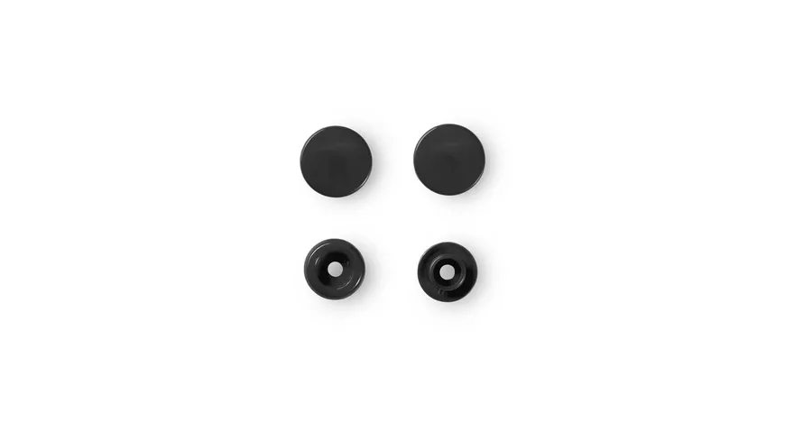 Prym nähfreie Druckknöpfe Color Snaps rund 12,4 mm schwarz