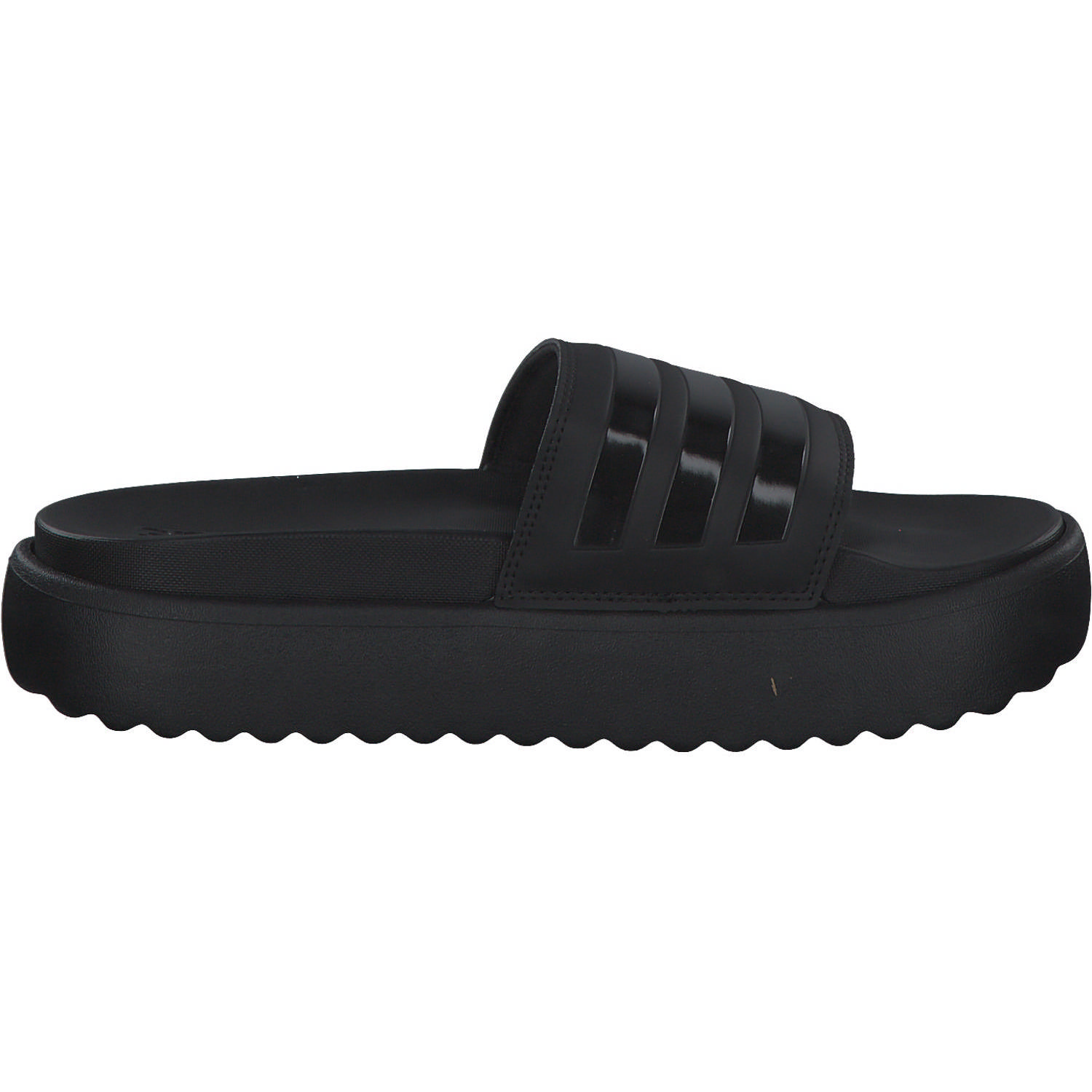 Adidas Adilette Platform, Badeschuhe, Damen, BLACK