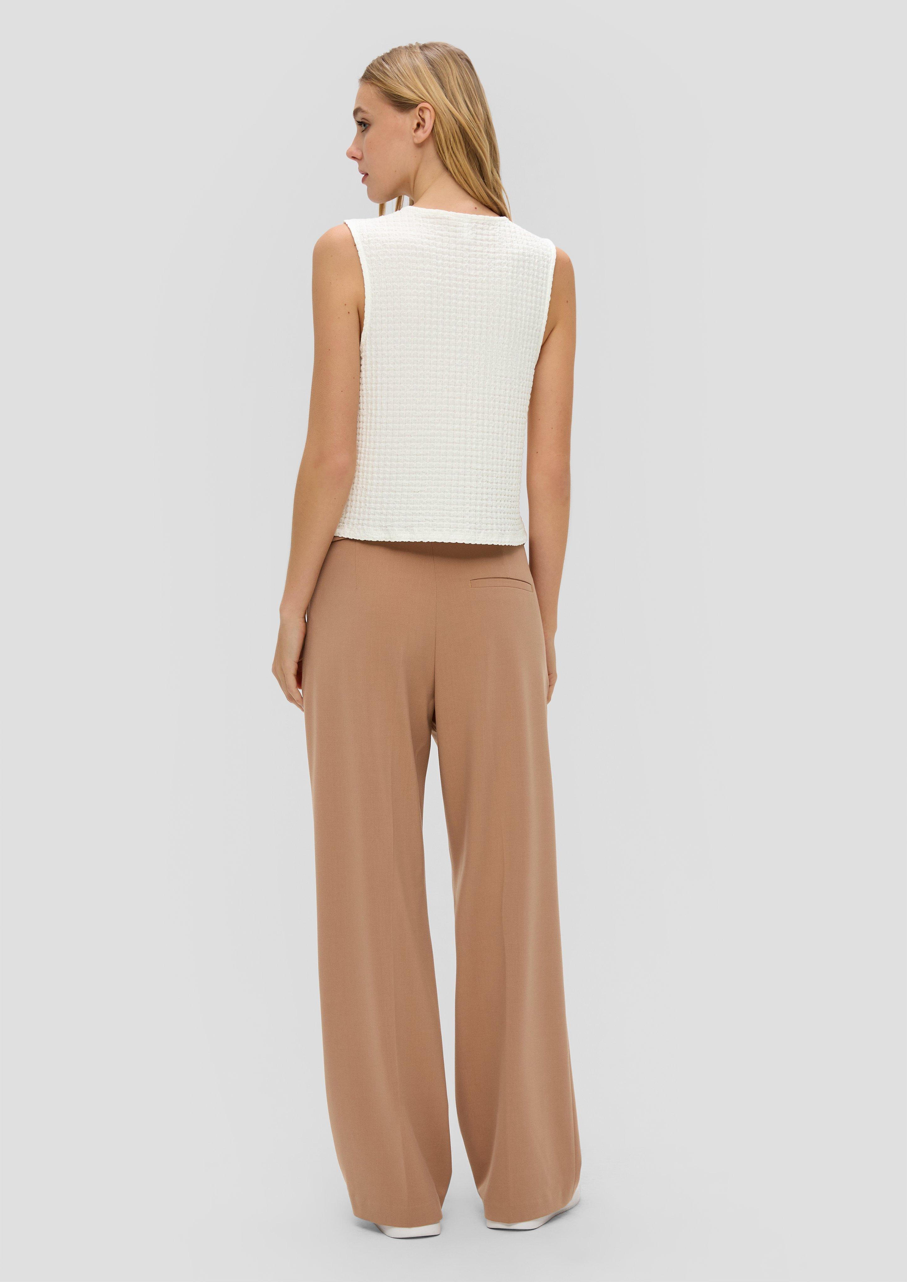 Ärmelloses Top aus Jacquard  2144059-0200