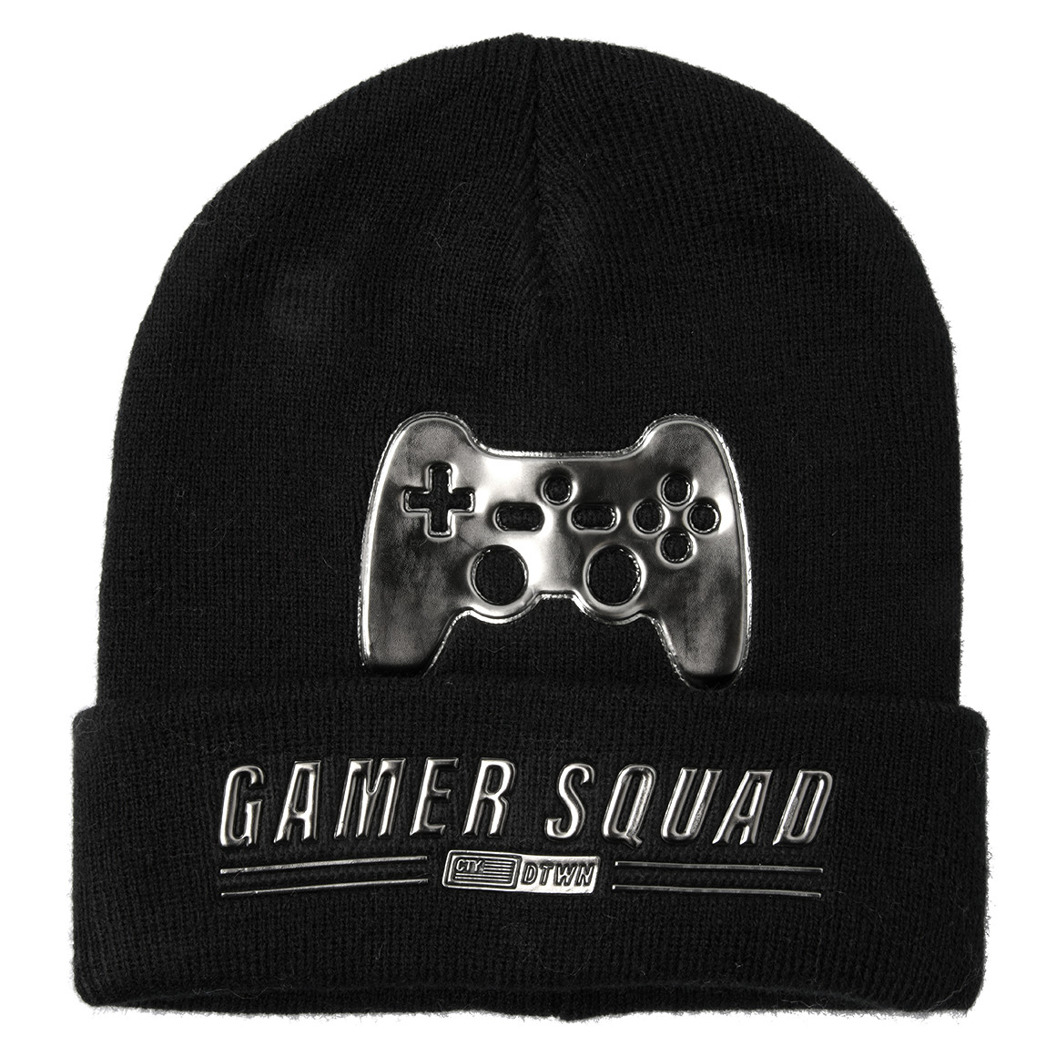 Jungen Strickmütze mit gummierten Motiv