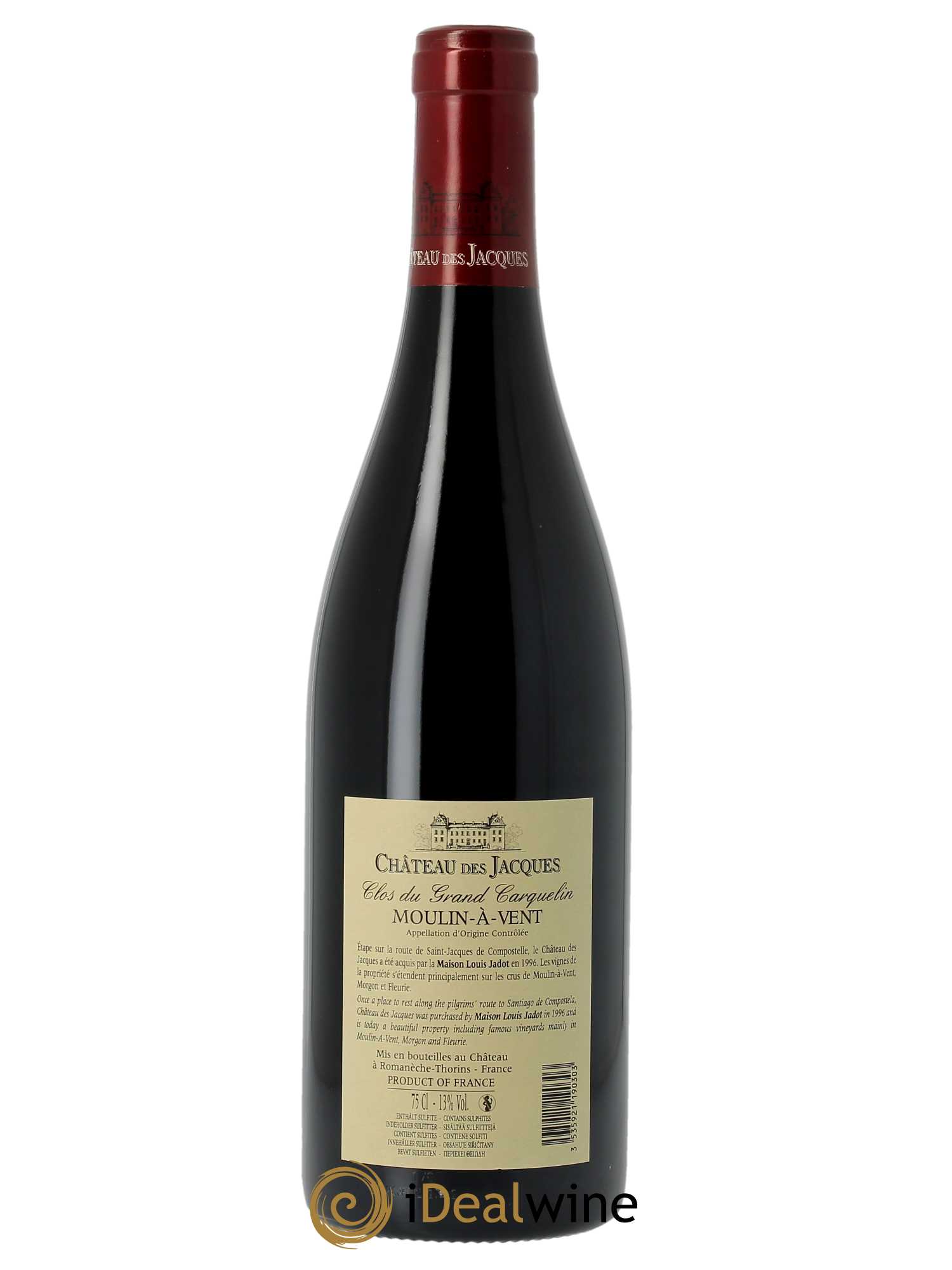 Moulin à Vent Clos du Grand Carquelin Château des Jacques  2021 - Lot de 1 Bouteille