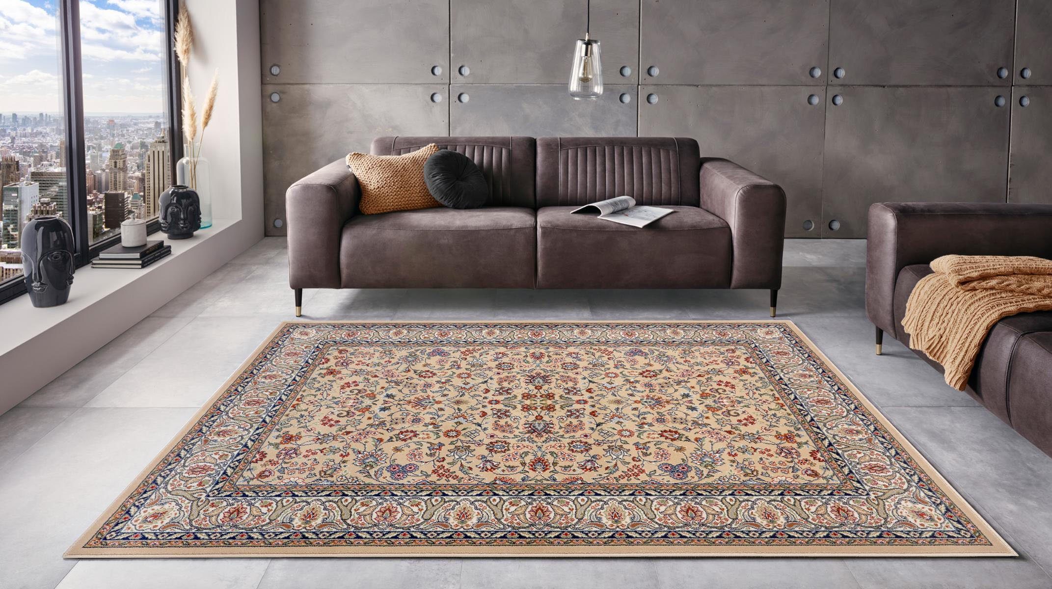 Teppich Aljars, NOURISTAN, rechteckig, Höhe: 10 mm, Orientalisch, Orient Optik, Wohnzimmer, Schlafzimmer, Kurzflor, Weich