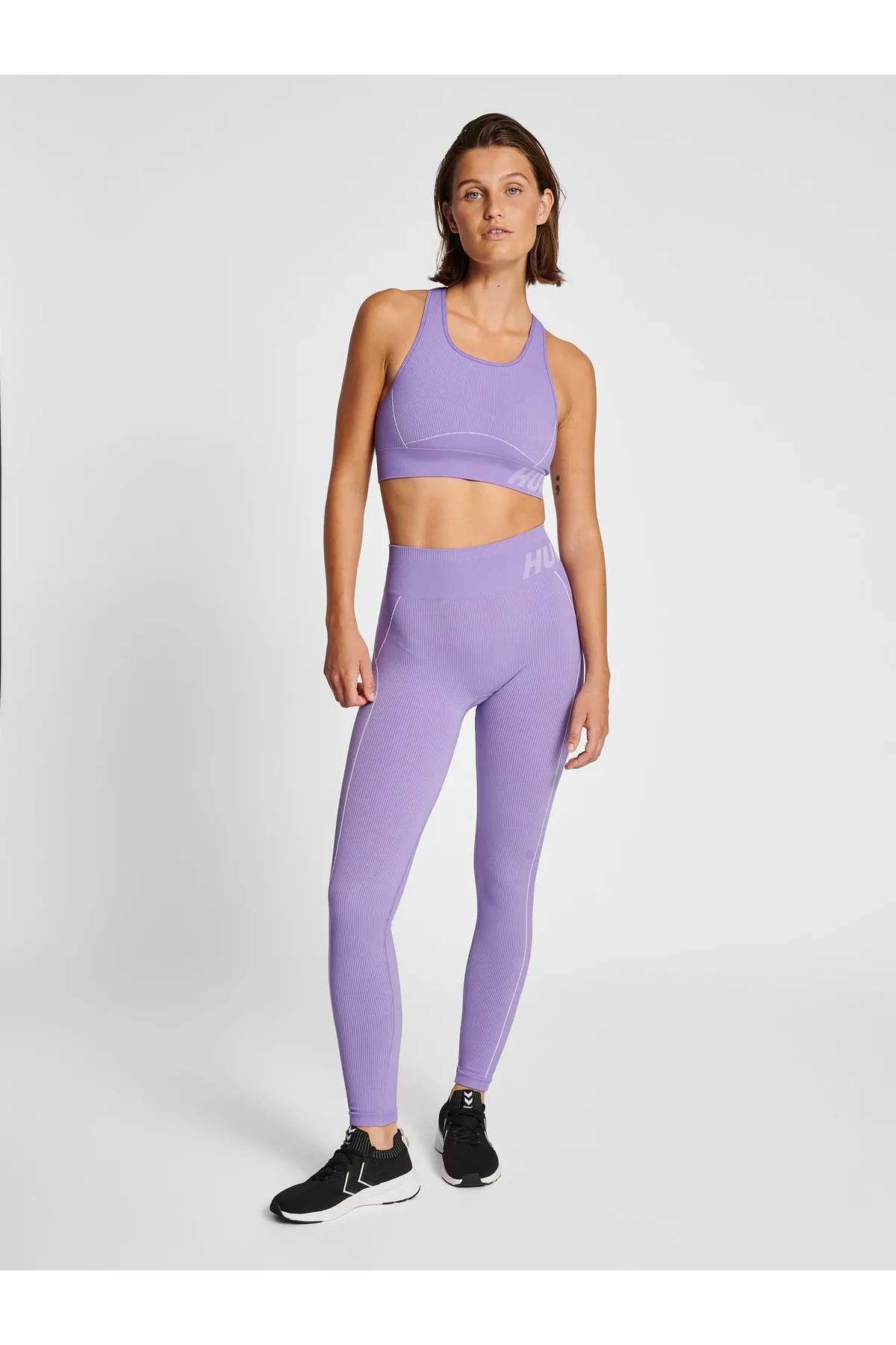 hummel  Sport-Leggings - Lila - Mittlerer Bund