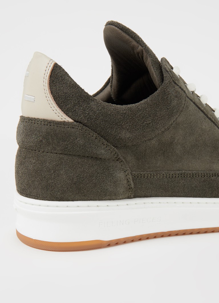 Niskie buty sportowe Filling Pieces Ripple ze zamszu ze skórzanymi detalami.