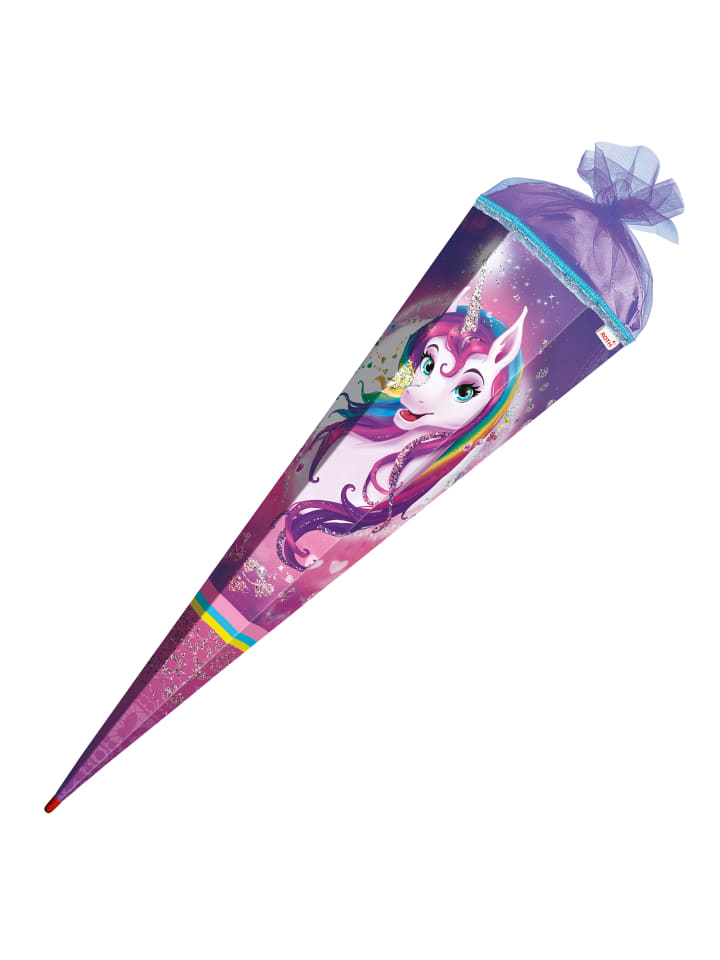 ROTH Schultüte groß Einhornportrait 85 cm, Glitter in Rosa günstig kaufen onesize