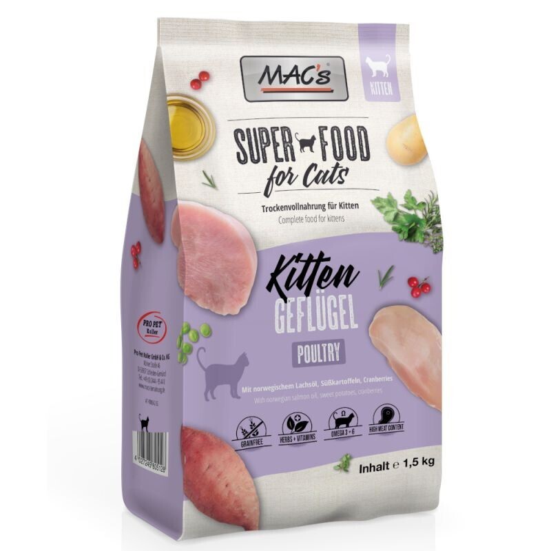 MAC's Trockenfutter MAC's Superfood for Cats Kitten 1,5kg