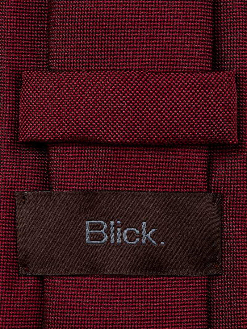 Krawatte aus reiner Seide (6,5 cm) in bordeaux rot