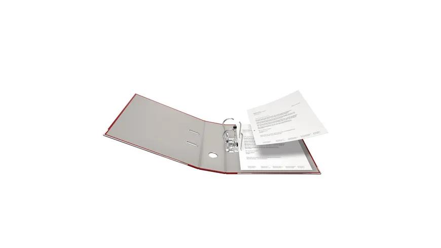 Ordner PP A4 8cm rot