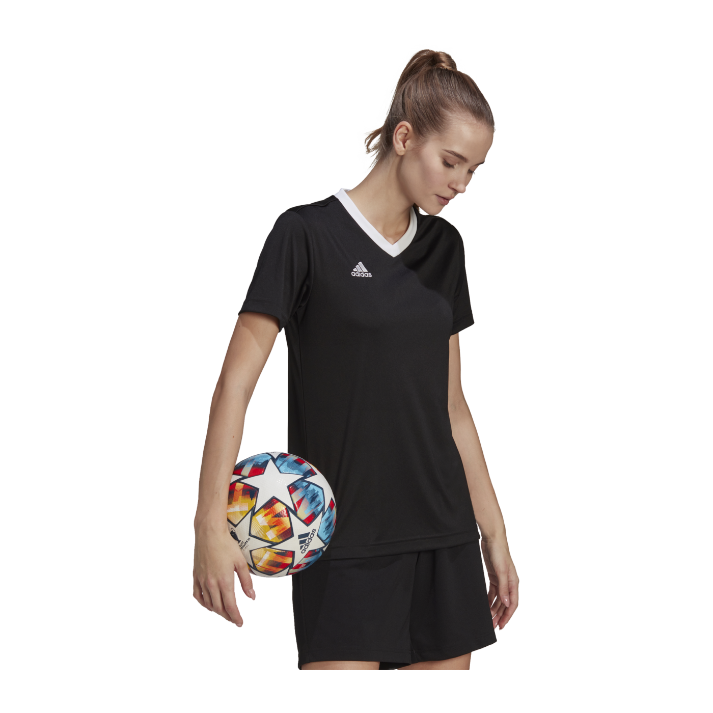 adidas Entrada 22 Trikot Damen Schwarz Weiss