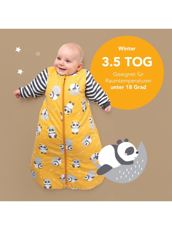Schlummersack Babyschlafsack, 3.5 TOG in Gold günstig kaufen