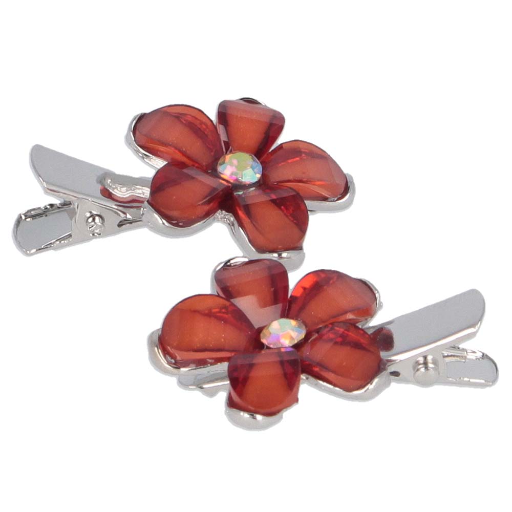Solida Schnabelclip Blüte Mittelbraun 2 Stück