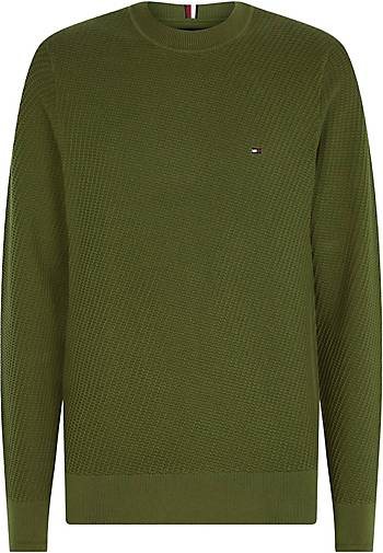 TOMMY HILFIGER Herren Strickpullover RECTANGULAR STRUCTURE CREW
