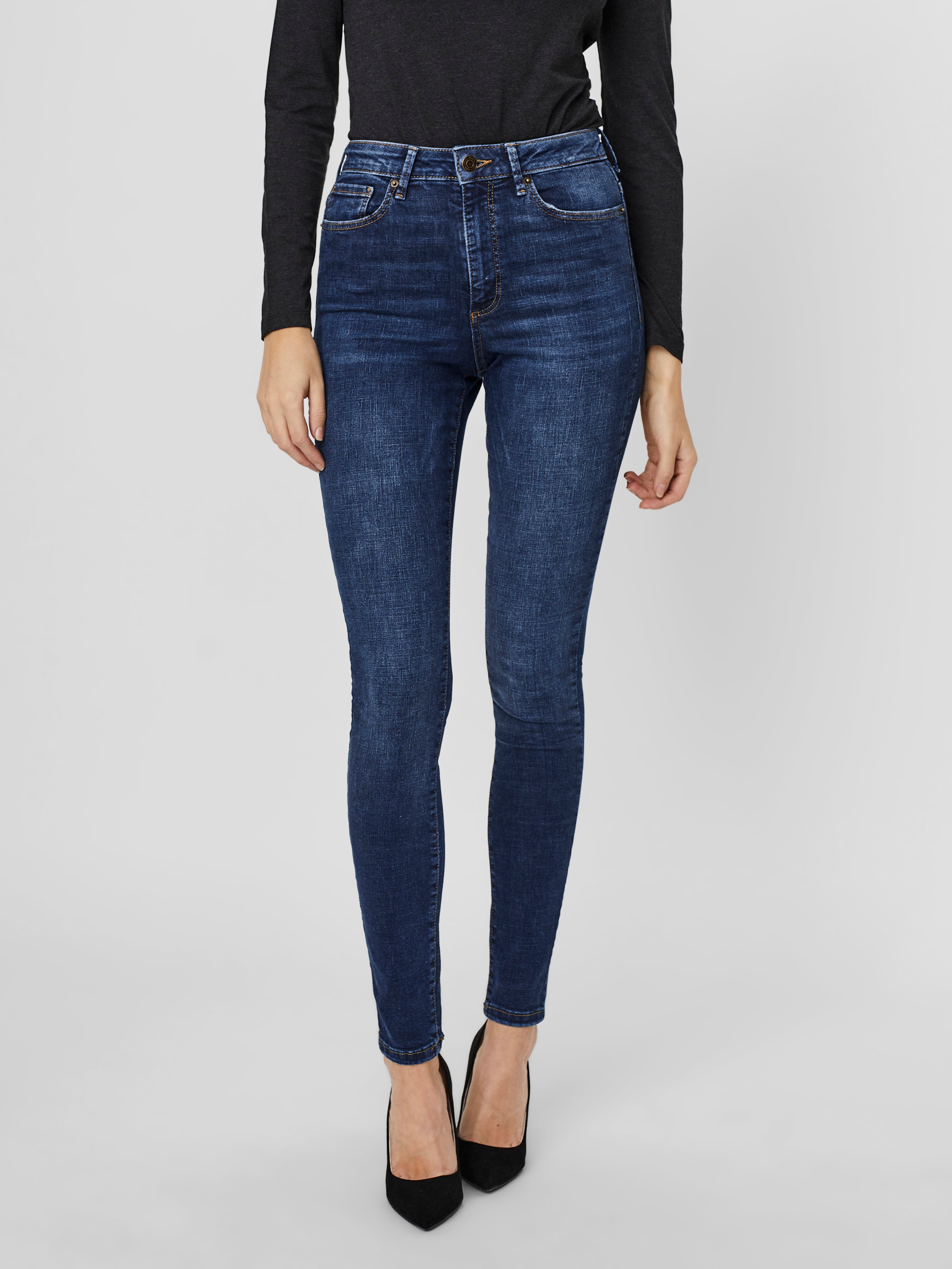 VMSOPHIA Hohe Taille Skinny Fit Jeans