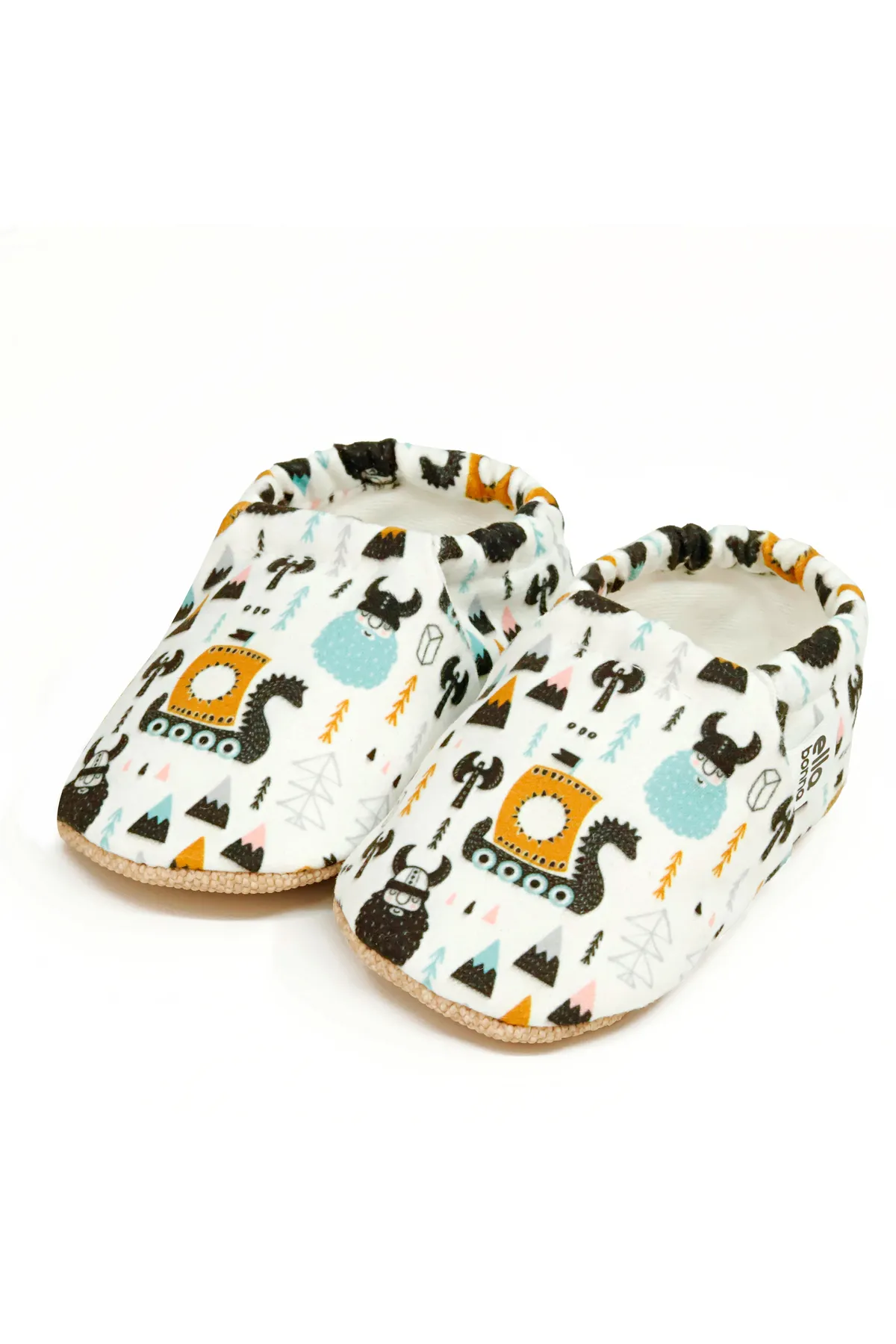 Ella Bonna  Anti-Rutsch-Sohle Vikings Baby-Schuhe, Heimstiefel, Hausschuhe, Kinderzimmer-Schuhe, Hausschuhe
