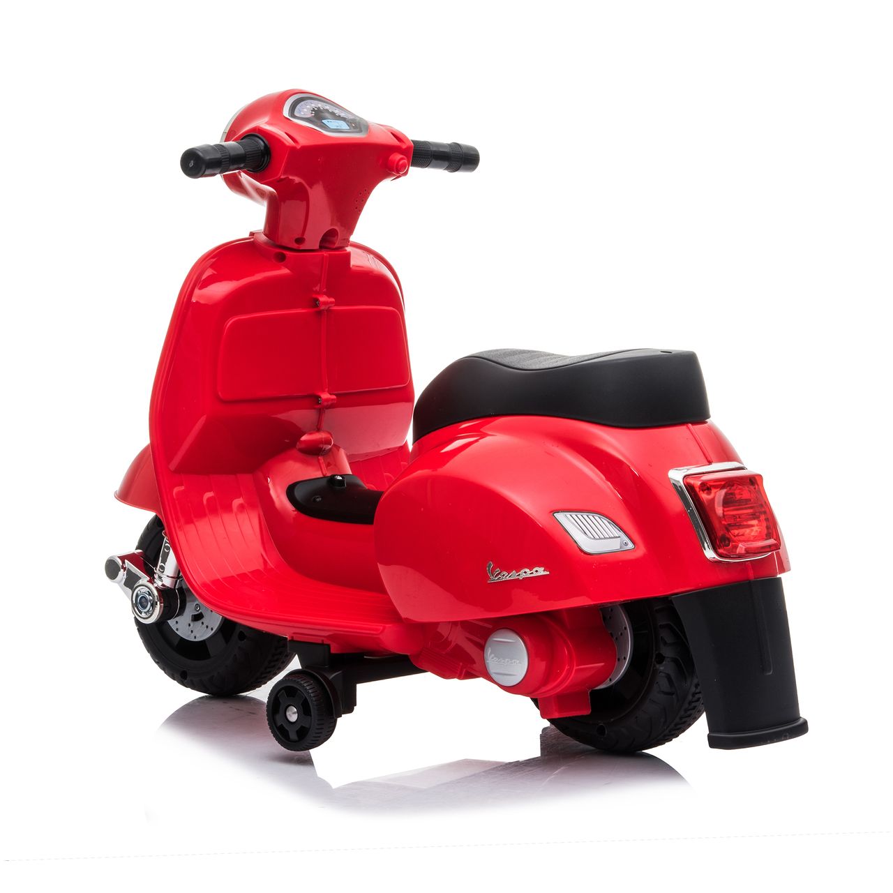 Lemodo Vespa Kinder Elektrofahrzeug, Elektro Motorrad, rot