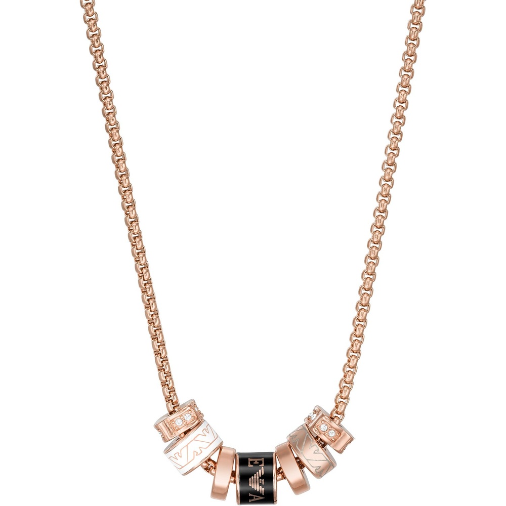 Emporio Armani Chaînette Acier inoxydable collier