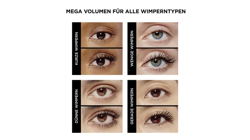 L'ORÉAL PARIS Mascara Air Mega Volume 9.4 ml schwarz