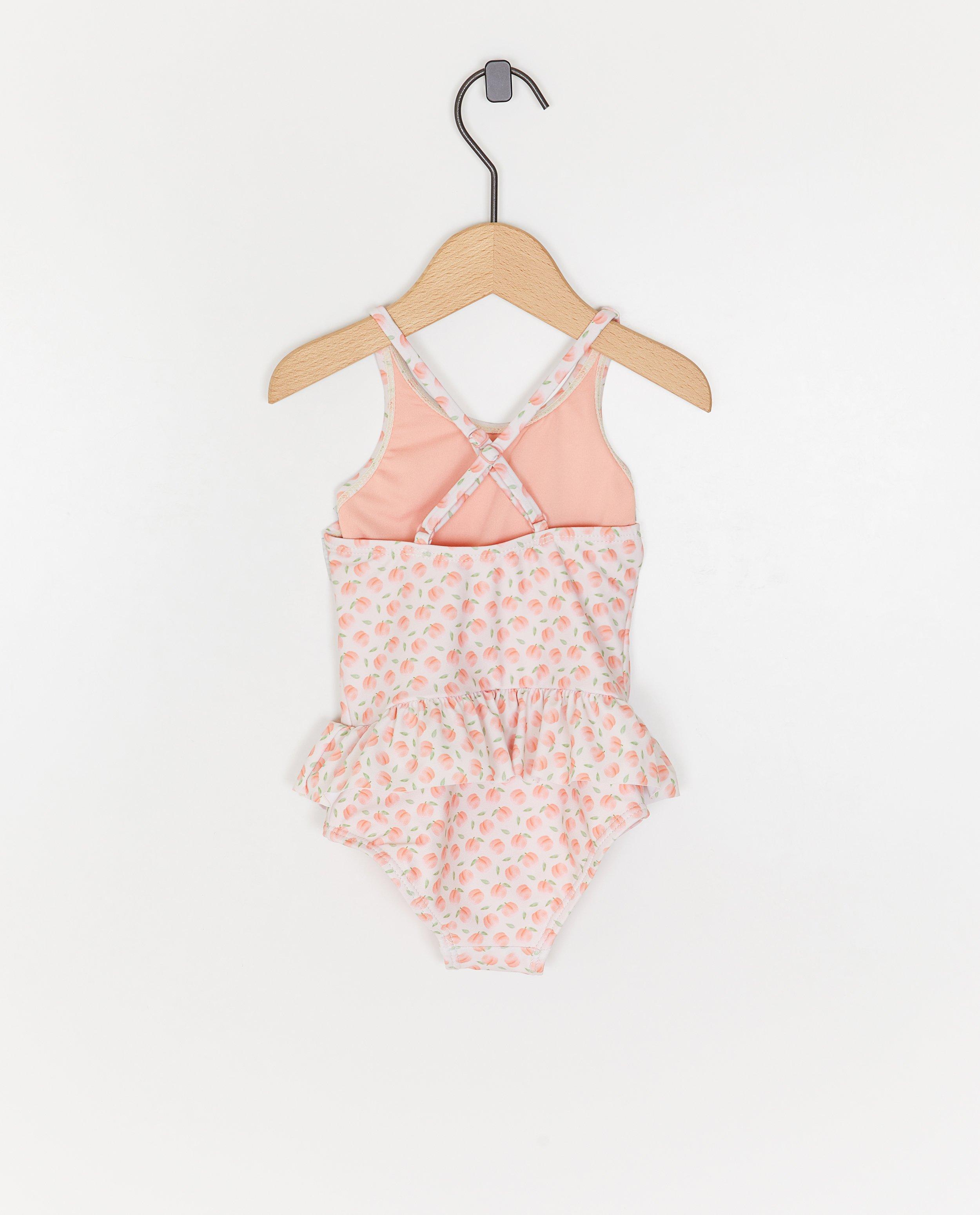 Costum de baie Dirkje cu imprimeu piersică, 62-92 portocaliu deschis